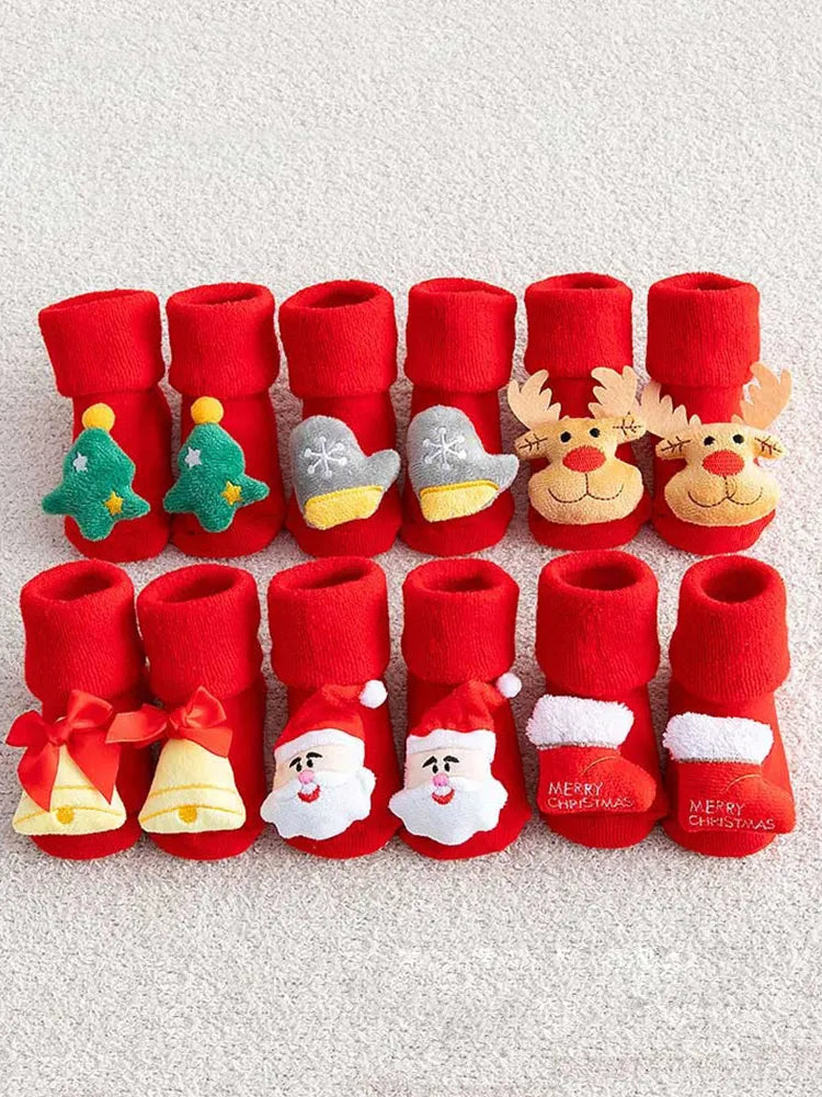 Christmas Socks for Newborns Infant
